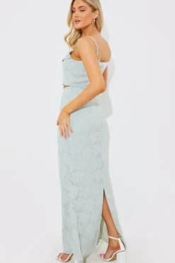 Jacquard Co-Ord Maxi Skirt|In the Style Clearance