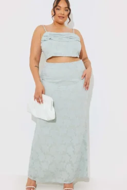 Jacquard Co-Ord Maxi Skirt|In the Style Clearance