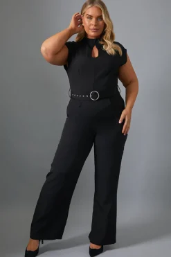 Key Hole Front Jumpsuit|In The Style Outlet