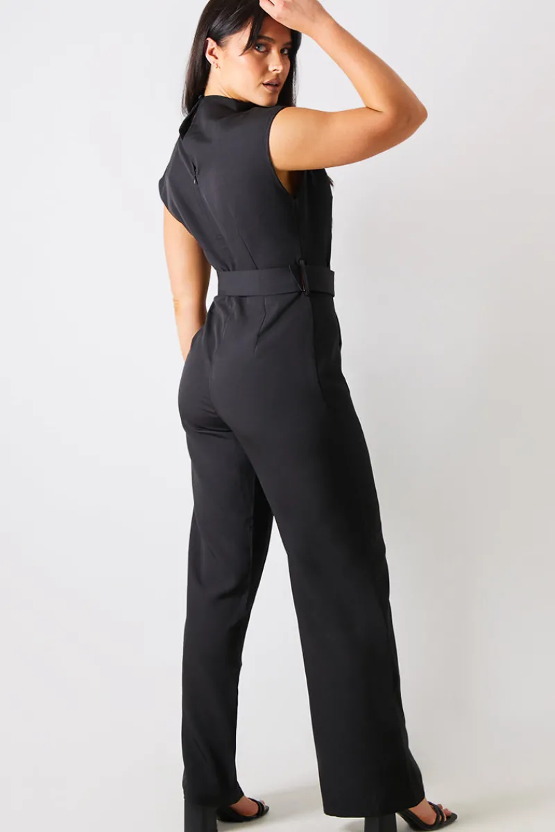 Key Hole Front Jumpsuit|In The Style Outlet
