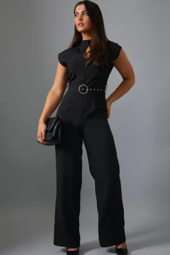 Key Hole Front Jumpsuit|In The Style Outlet