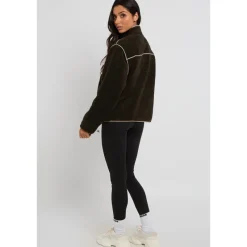 Khaki Fleece Jacket|Urban Bliss Best