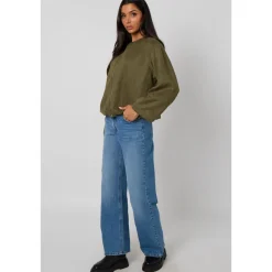 Khaki Suede Bubble Hem Jacket|Urban Bliss Outlet