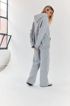 Knitted Wide Leg Co Ord Trouser|Fits Clearance