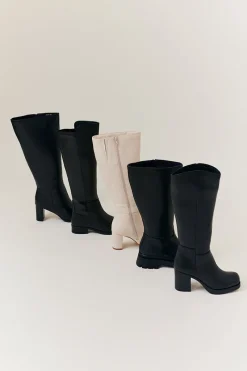 Kylie Heeled High Leg Boot|In The Style New