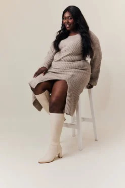 Kylie Heeled High Leg Boot|In The Style New