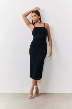 Lace Bandeau Midi Dress|In the Style Online