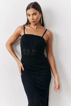 Lace Bandeau Midi Dress|In the Style Online