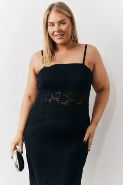 Lace Bandeau Midi Dress|In the Style Online