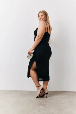 Lace Bandeau Midi Dress|In the Style Online