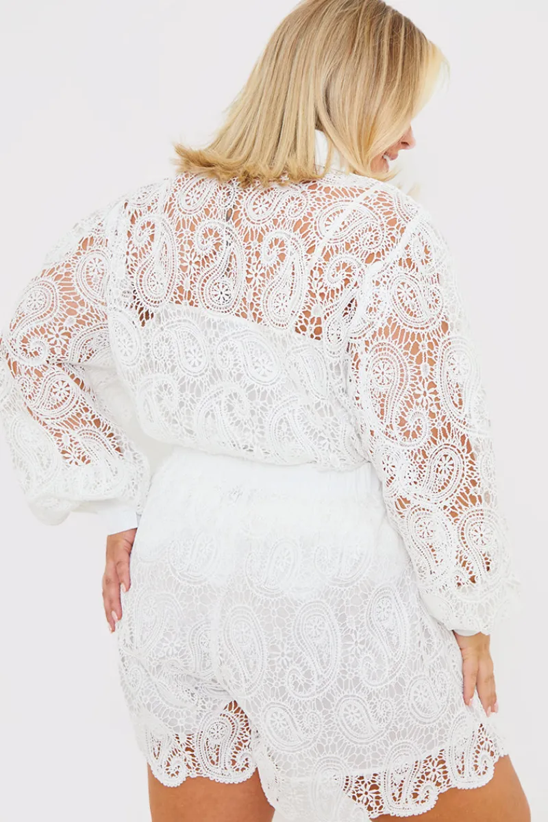 Lace Co-Ord Shorts|In the Style Best