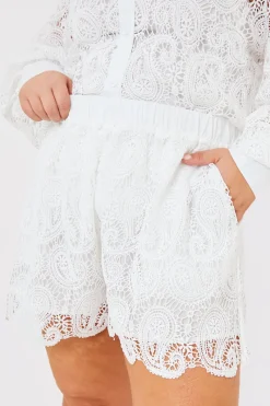 Lace Co-Ord Shorts|In the Style Best