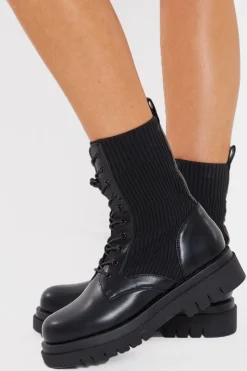 Lace Up Boots|In The Style Sale