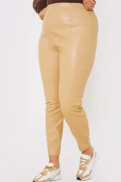 Leather Look Leggings With Elasticated Waist|In the Style Best