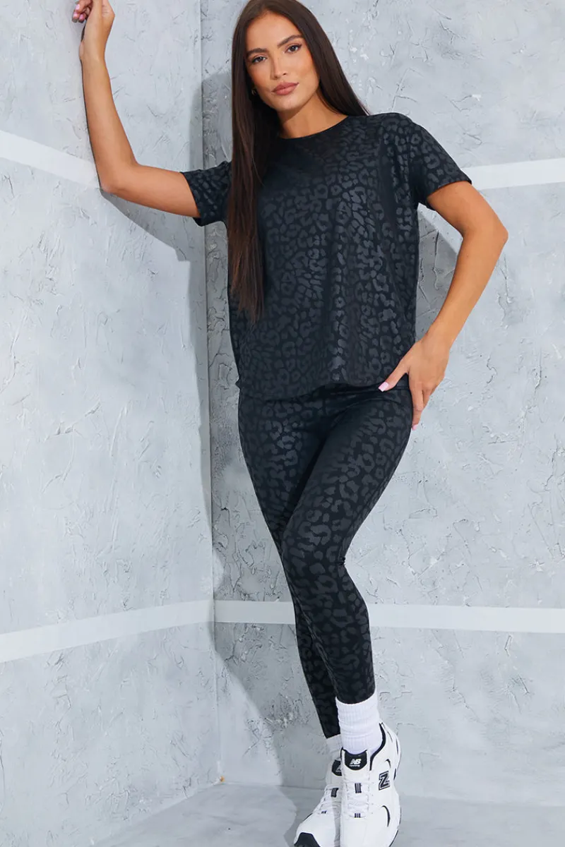Leopard Active T-Shirt|In the Style Online