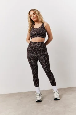 Leopard Print High Waisted Co-Ord Leggings|In The Style New
