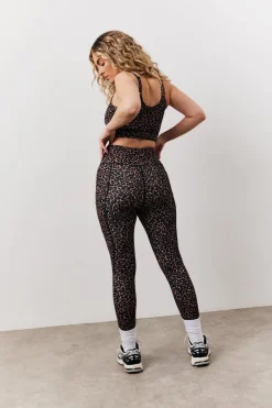 Leopard Print Racer Back Sports Co-Ord Bra|In The Style