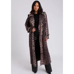Leopard Print Trench|Urban Bliss Sale