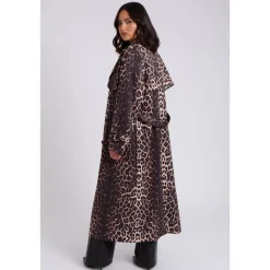 Leopard Print Trench|Urban Bliss Sale