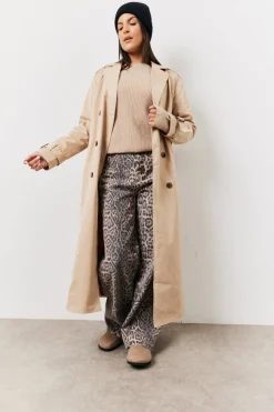 Leopard Straight Leg Jeans|In The Style New
