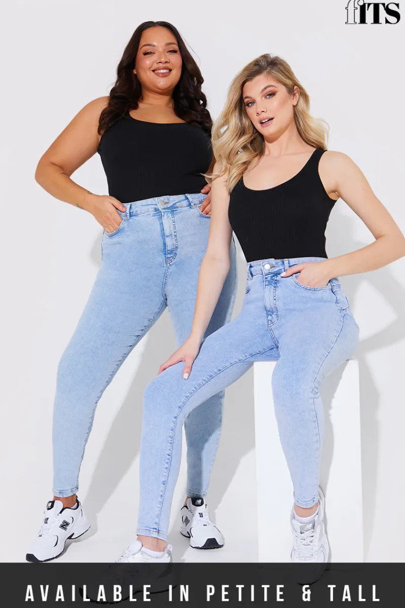 Light Wash Sculpt Shaper Jean|Fits New