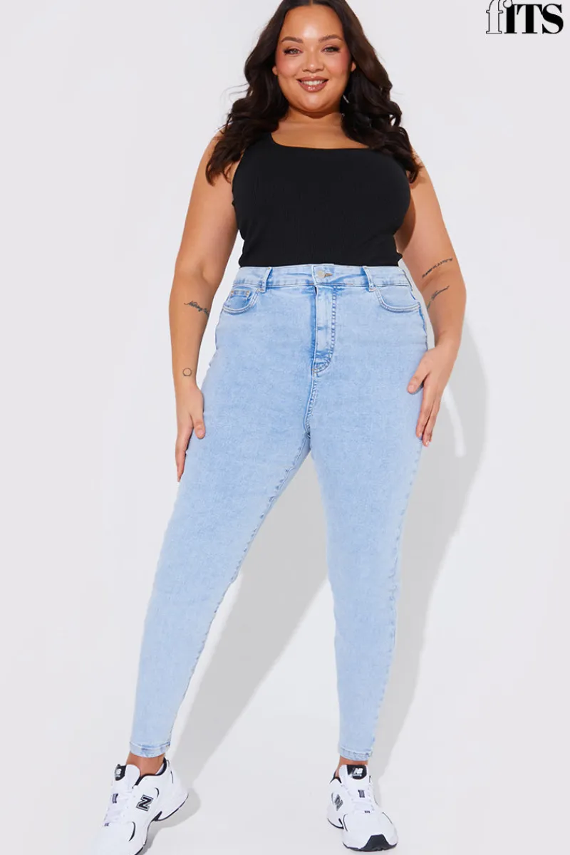 Light Wash Sculpt Shaper Jean|Fits New