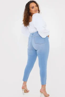 Light Wash Skinny Jeans|In the Style Online