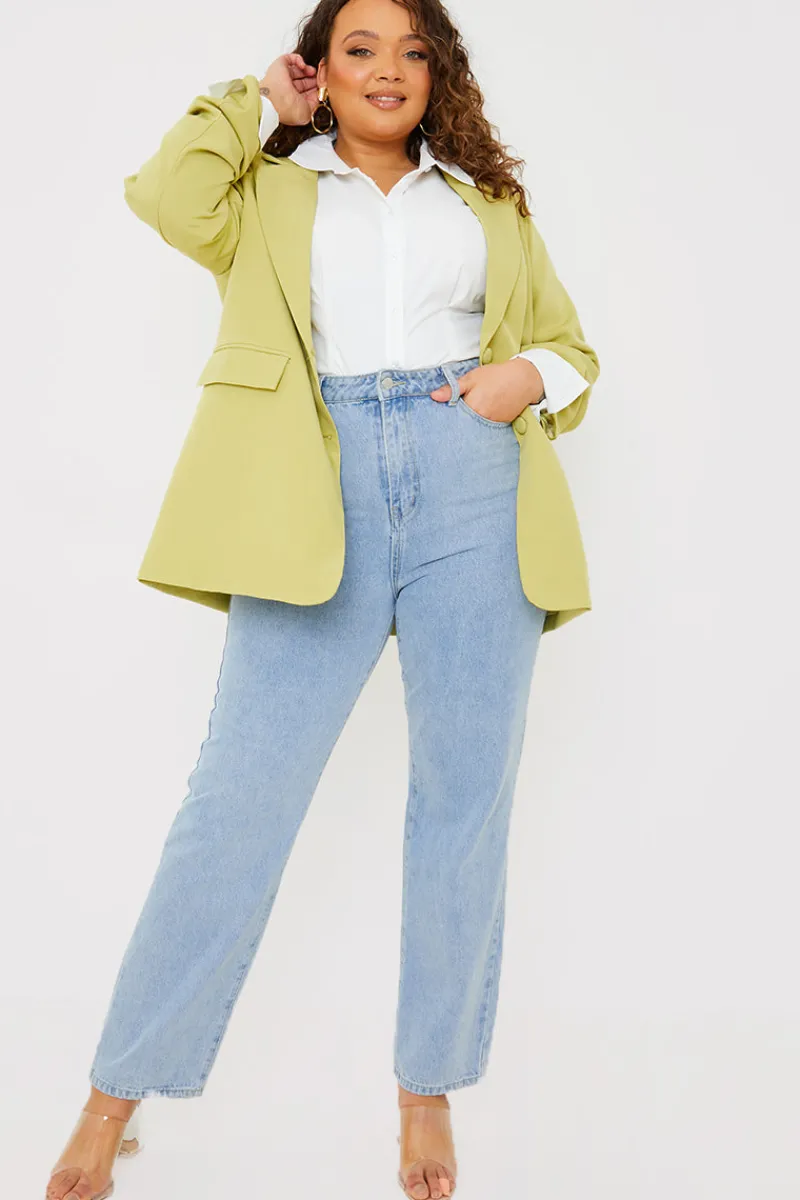 Light Wash Straight Leg Jeans|In the Style New