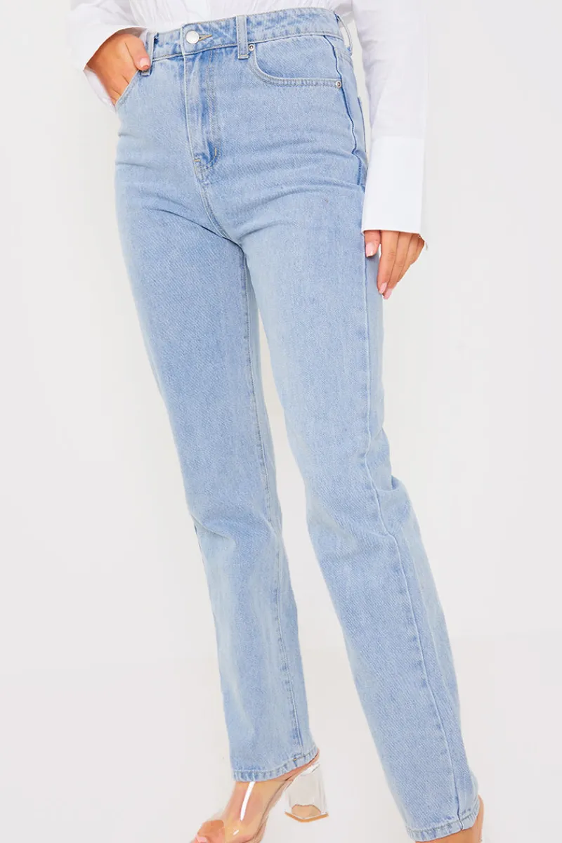 Light Wash Straight Leg Jeans|In the Style New