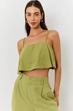 Linen Crop Top|In the Style