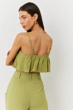 Linen Crop Top|In the Style