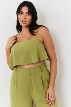 Linen Crop Top|In the Style