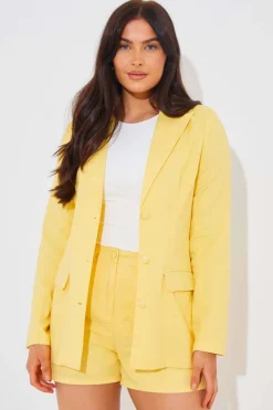Linen Look Co-Ord Blazer|In the Style Hot