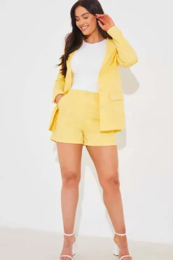 Linen Look Co-Ord Blazer|In the Style Hot