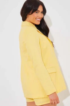 Linen Look Co-Ord Blazer|In the Style Hot