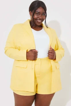 Linen Look Co-Ord Blazer|In the Style Hot