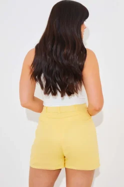 Linen Look Co-Ord Shorts|In the Style Clearance