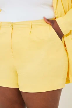 Linen Look Co-Ord Shorts|In the Style Clearance