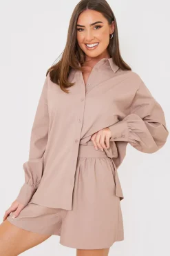 Linen Look Floaty Co-Ord Shorts|In the Style Discount