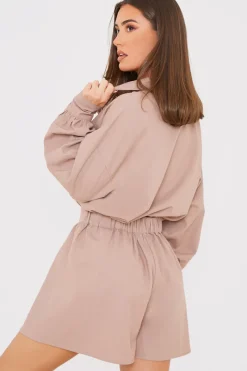 Linen Look Floaty Co-Ord Shorts|In the Style Discount