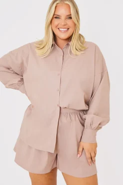 Linen Look Long Sleeve Co-Ord Shirt|In the Style New