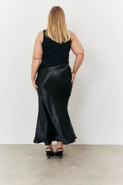 Liquid Satin Bias Cut Maxi Skirt|In the Style New