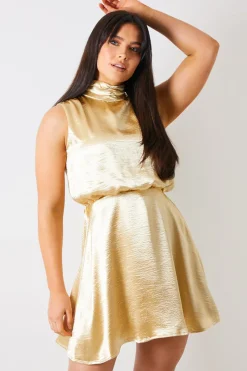 Liquid Satin Mini Dress|In the Style