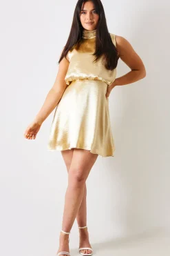 Liquid Satin Mini Dress|In the Style