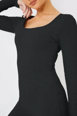 Long Sleeve Scoop Neck Unitard|In the Style Hot