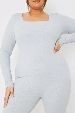 Long Sleeve Scoop Neck Unitard|In the Style Outlet