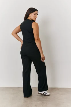 Longline Button Through Waistcoat|In The Style Online