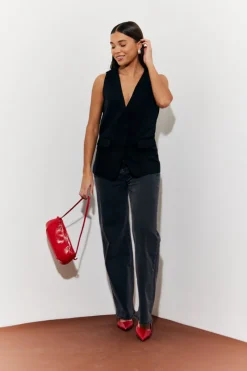 Longline Pocket Detail Waistcoat|In The Style Best