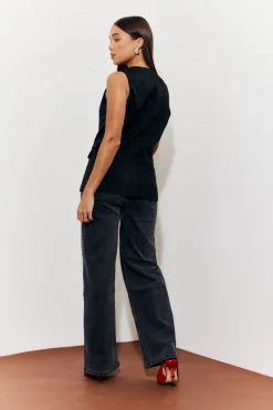 Longline Pocket Detail Waistcoat|In The Style Best