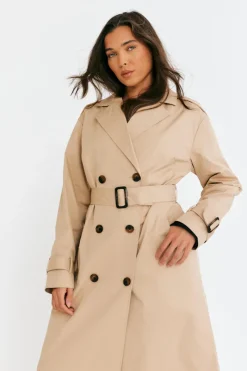 Longline Trench Coat|In The Style Outlet